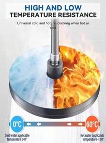 1PC High Pressure Rain Shower Head, 6 Modes, 360° Rotation, Top Spray Shower Accessories - Grey - View 3