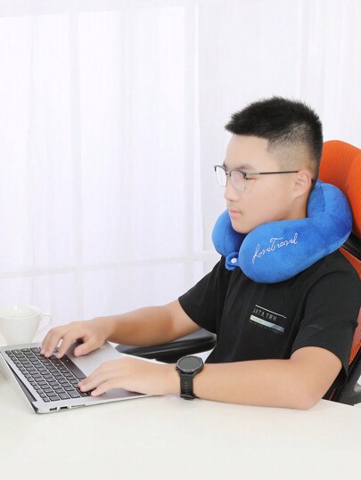 Travel Neck Pillow, Sleep Schattige Shaped Plush Warm Multifunctional Portable Kussen [Please Open Fluff The Be view 5