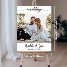 婚礼入口指示牌、婚礼欢迎牌、婚礼拱门装饰、个性化婚礼欢迎牌、定制婚礼指示牌、婚礼指示牌 - 款式7 - 查看 6