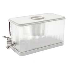 4.5L White Water Juice Drink Dispenser Water Drink Beverage Dispenser Container - Clear - View 4