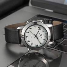 English Talking Watch With One Key Chime, Whole Time Chime, Alarm Clock Function Suitable For The Blind Elderly Visually Impaired People To Use The Clock Watches - 銀色 - 查看 3
