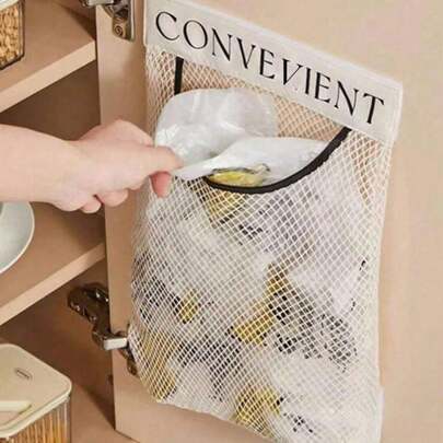 1pc Kitchen Garbage Bag Storage Rack Wall-Mounted Large Capacity Plastic Bag Storage Net With Hook-And-Loop Decorations Decor Festival Decor Room Decor Home Decor Decor Bedroom Decor Dress Pants Shoes Jeans Boots Skirtbedroom,Organizer,Organiser,Home Storage,White T Shirt Women,Black Pants Women,Ladies Winter Clothes,Dress,Winter Clothes For Ladies,Elegant Woman Dresses,White Shirt For Ladies,Long Sleeve,White Jumpsuit For Women,Spring Dresses For Women,Spring Outfits For Women,Spring,Spring Clothes,Minimalist,Summer Tops