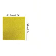 10pcs/Set A4 Size Gold Glitter Paper Card, Non-Shedding Glitter Paper For DIY Crafts - Mixed Colors - View 4