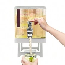 4.5L White Water Juice Drink Dispenser Water Drink Beverage Dispenser Container - Clear - View 5