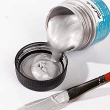 1 pieza Juego de pintura acrílica fluorescente de 100ml, pintura acrílica de color perlado metálico, impermeable para muñecas de yeso