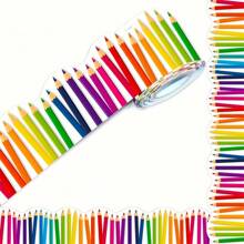 1 件 59 英尺公告板边框贴纸，彩色蜡笔模切卷边贴纸装饰边框，适用于返校、教室和办公室派对装饰 - 彩色 - 查看 10