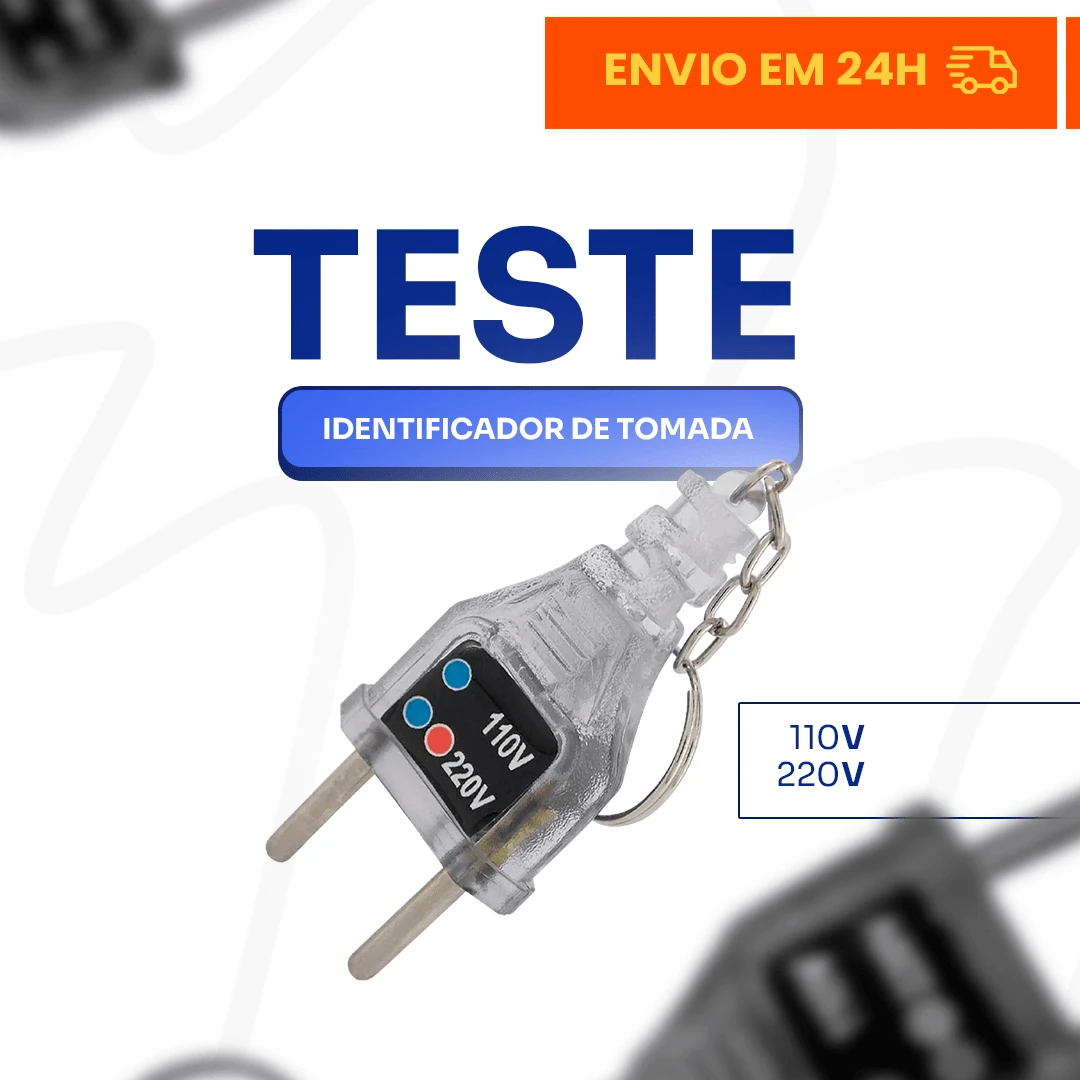 Socket Test Kit Keychain Identifier 110v - 220V Led Multimeter Voltmeter - 無色 - 查看 1