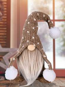 1 Pc Christmas Faceless Old Man Long Legs Doll, Christmas Gnome Doll Decoration, Home Doll Decoration, Christmas Party Favor Doll Decoration, Perfect For Holiday Decor, Home, Office, And Window Display, Festivals Decor, Room Decor, Home Decor, Offices Decor, Theme Party Decor, Christmas Decor Christmas Decorations