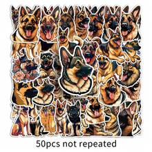 50pcs Cute Dogs Mix Alaskan Malamute,Border Collie,German Shepherd,Rottweiler,Samoyed DIY  PVC Waterproof Graffiti Stickers Ornament For Phone Scrapbook Motorcycle Helmet Computer Cars Guitar Boot Home Notebooks - 5.5-8cm - View 6