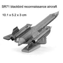 Rompecabezas de metal 3D - Avión de aviación, juguete de rompecabezas de metal 3D - No se necesita pegamento, decoración de escritorio, ¡regalo de Navidad y cumpleaños!