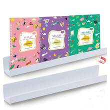 2 Magnetic Bookshelves For Whiteboard Classroom And Refrigerator Storage, 16.9-Inch Acrylic Magnetic Display Stand, Fall Home Decor  - 2-pack - View 3