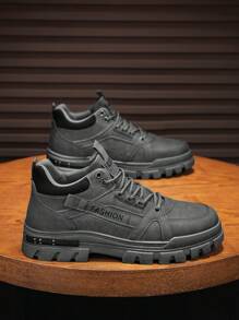 四季新款秋冬男鞋，舒适运动鞋，休闲一脚蹬鞋，百搭时尚运动鞋，旅行鞋，系带户外鞋。此款鞋码偏小，建议选购大一码。 - 灰色 - 查看 4