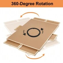 35'' * 27'' Puzzle Table With 6 Drawers And Cover, For Puzzle Storage And Sorting, Can Hold 1500 Pieces, Child Gift