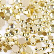 2-6 毫米,6 种尺寸混合,1440 件/包,闪亮金色、银色背面、平底水晶非热修复水钻钻石艺术珠水钻 DIY 美甲装饰饰品宝石用品 - 混尺寸 - 查看 20