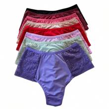 Plus Size Panties Kit Double String With Lace Reduces Disguised Culottes Adult Women's Lingerie Measurements - Multicolor - View 4