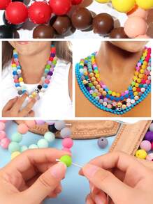 96pcs/192pcs 15mm Silicone Beads, Used For Keychain Making, Loose Silicone Beads For Bracelet Making Necklaces, And Circular Silicone Beads For Pens - Silicone Bead Set - View 10