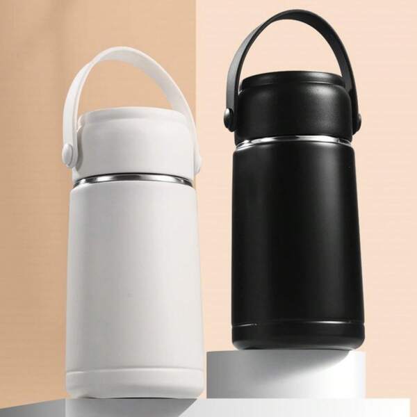 350ml/11.8oz Compact Stainless Steel Vacuum Insulated Water Bottle, Portable Cup Suitable For Students And Ladies Back To School