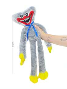 Wuggy Huggy Plush Toy 60cm With Themed Sound - Interactive And Captivating Fun - 烏吉黑色 60 厘米 - 查看 4
