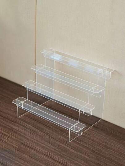 1 件透明亚克力多层盲盒展示架、收藏品人物、香水、化妆品收纳架