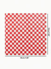 50/100 peças de papel anti-óleo xadrez vermelho para alimentos fritos, papel absorvente de óleo para batatas fritas e bandeja de lanches, papel para alimentos cozidos com cera seca, papel para cesta de alimentos de plástico, papel de cera resistente a óleo para alimentos, pão xadrez clássico, adequado para reuniões, feriados e uso ao ar livre, papel para embalagem de sanduíches - Multicolorido - Ver 6