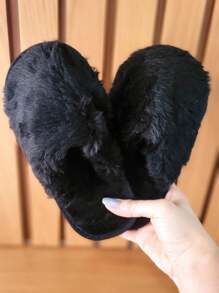 K-Two Plush Slippers For Bedrooms And Home - Comfortable Slippers - Confort Line - 黑色 - 查看 1