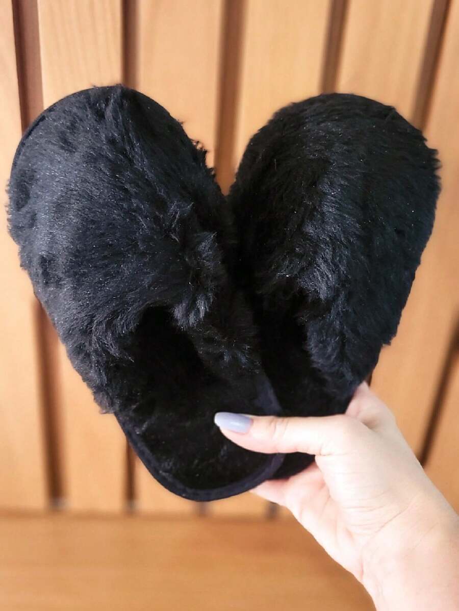 K-Two Plush Slippers For Bedrooms And Home - Comfortable Slippers - Confort Line - 黑色 - 查看 1