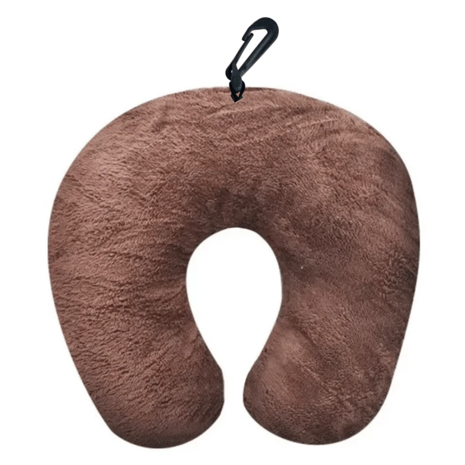 NECK PILLOW CUSHION NECK SUPPORT FOR TRAVEL - 鏽棕色 - 查看 1