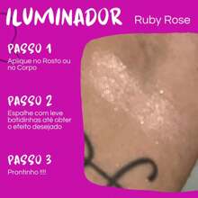 Ruby Rose Rose Gold Creamy Compact Highlighter For Face And Body With Intense Shine Particles. - 玫瑰HL30 - 查看 5