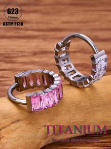 1 chiếc khuyên tai/khuyên mũi bằng pha lê Zirconia sang trọng, trang sức Unisex thiết kế rực rỡ, hoàn hảo cho trang phục thường ngày, tiệc tùng, lựa chọn quà tặng hấp dẫn - Nhiều màu - Xem 4