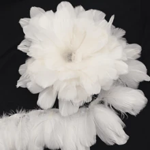 1m/pieza Cinta de tela con plumas de colores y flecos para manualidades DIY, ropa, maquillaje, fiesta, decoración de boda