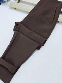 N_modas High Waist Trousers ZA ((( 36 TO 54 ))) - 鏽棕色 - 查看 3