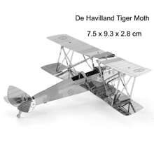 Rompecabezas de metal 3D - Avión de aviación, juguete de rompecabezas de metal 3D - No se necesita pegamento, decoración de escritorio, ¡regalo de Navidad y cumpleaños!