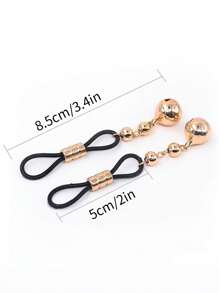 2件装性感乳夹，性感内衣配饰，双铃乳夹环，女士礼物，派对内衣