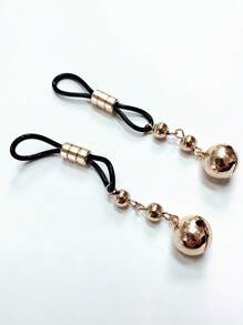 2件装性感乳夹，性感内衣配饰，双铃乳夹环，女士礼物，派对内衣