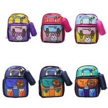 Multicolored Animal Themed Children's Backpack - trái cam - Xem 1