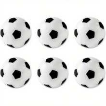 6 Packs Table Soccer Foosball Replacement Balls, Official Table Soccer Balls, Tabletop Football Balls For Foosball Table Accessories - White - View 1