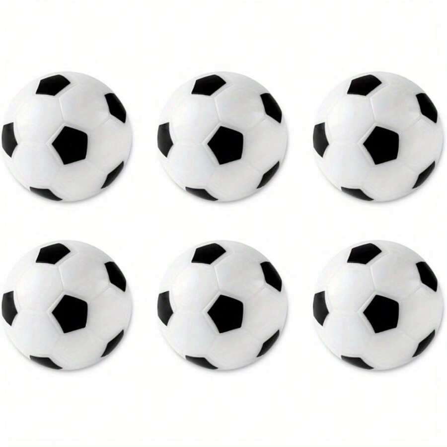6 Packs Table Soccer Foosball Replacement Balls, Official Table Soccer Balls, Tabletop Football Balls For Foosball Table Accessories - White - View 1