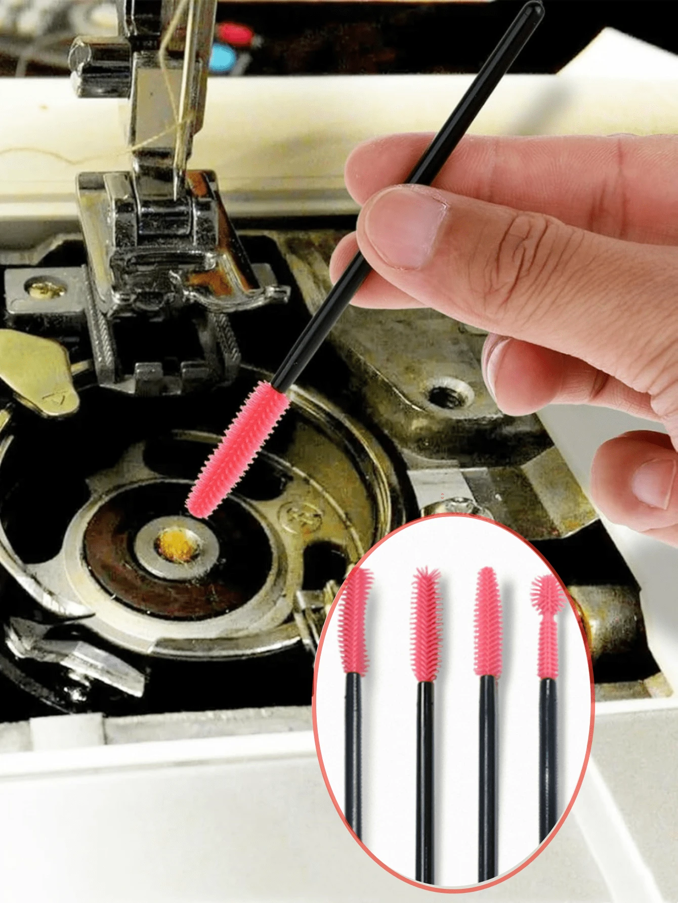 40pcs/20pcs/4pcs Silicone Sewing Machine Cleaning Brush - Reusable & Portable Bristles For Hard-To-Reach Corners And Gaps,Nook And Cranny Sewing Machine Cleaning Brushes,For Sewing Machine Internal And Spool Area