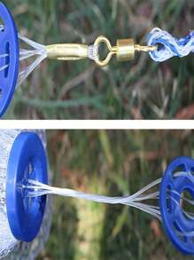 Plastic Wire Fishing Net Diameter 180-720cm Fishing Net Monofilament Outdoor Hand Cast Nets Iron Pendant Fishing Net - White - View 3