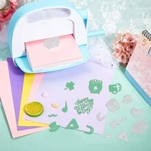 1Tờ Khuôn cắt kim loại Ngày Thánh Patrick Khuôn cắt biểu ngữ mũ cỏ ba lá dùng để tự làm sổ lưu niệm Đám cưới Sinh nhật Ngày lễ tình nhân Làm thiệp Phong bì Album Trang trí mờ - Nhiều màu - Xem 5