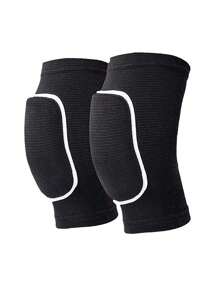 1 对儿童运动泡沫护膝舞蹈篮球排球减震加厚保暖秋冬季男女通用 - 黑色 - 查看 5