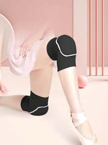 1 对儿童运动泡沫护膝舞蹈篮球排球减震加厚保暖秋冬季男女通用 - 黑色 - 查看 4