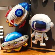 3pcs Space Balloon Rocket Spaceship Balloon Party Decorations Inflatable Rocket Astronaut Spaceship Balloon - Astronaut Rocket - View 6