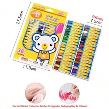 趣味点点画书，益智蒙特梭利玩具幼儿园启蒙绘画书，8个主题数字字母与动物认知，12/18/24/36色蜡笔，油画，粉彩涂鸦涂色书，培养孩子绘画天赋最理想的礼物 - 彩色 - 查看 16