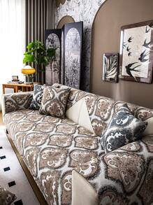 1 pezzo Federe per cuscini del divano floreali color cachi, antipolvere, antimacchia e lavabili in lavatrice per soggiorno o camera da letto, per tutte le stagioni