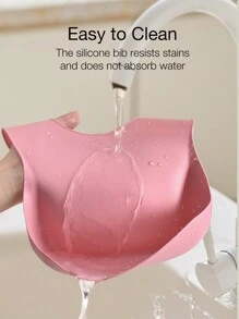 1 件定制 3 岁以上防水、防尘、可调节且易于清洁的硅胶围兜婴儿洗澡家庭装饰礼物冬夜礼物返校冬季礼物创意男孩女孩情人节 - 綠色 - 查看 5