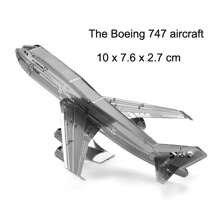 Rompecabezas de metal 3D - Avión de aviación, juguete de rompecabezas de metal 3D - No se necesita pegamento, decoración de escritorio, ¡regalo de Navidad y cumpleaños!