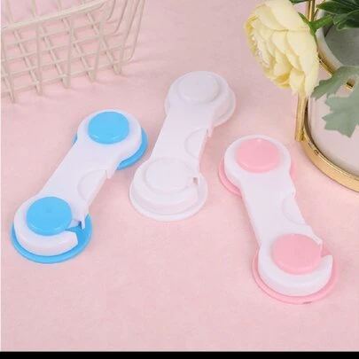 1件/3件抽屉锁儿童锁婴儿柜门锁宝宝防夹手锁橱柜冰箱锁