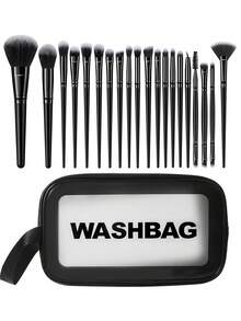 4/5/15/21/29/41PCS Makeup Tools Set Including:1pc Multi-Functional Zipper Toiletry And Cosmetic Bag Waterproof+20PCS Makeup Brush Sets+3PCS Makeup Sponges+3PCS Mini Makeup Sponges+3PCS Triangle Powder Puffs+3PCS Mini Air Cushion Powder Puffs+3PCS Circular Powder Puffs+1pc Eyelash Curler+1pc Hairband+2PCS Hand Bowl Strap For Preventing Water From Flowing Into Clothes+1pc Makeup Brush Cleaning Tools, Brush Set Complete, Makeup Brush Set, Complete Makeup Kit, Brush Kit, Brushes Makeup Set, Makeup Gift Set - Multicolor - View 3