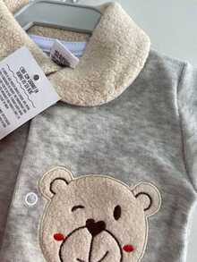 Warm Baby Boys Romper. - 灰色 - 查看 8